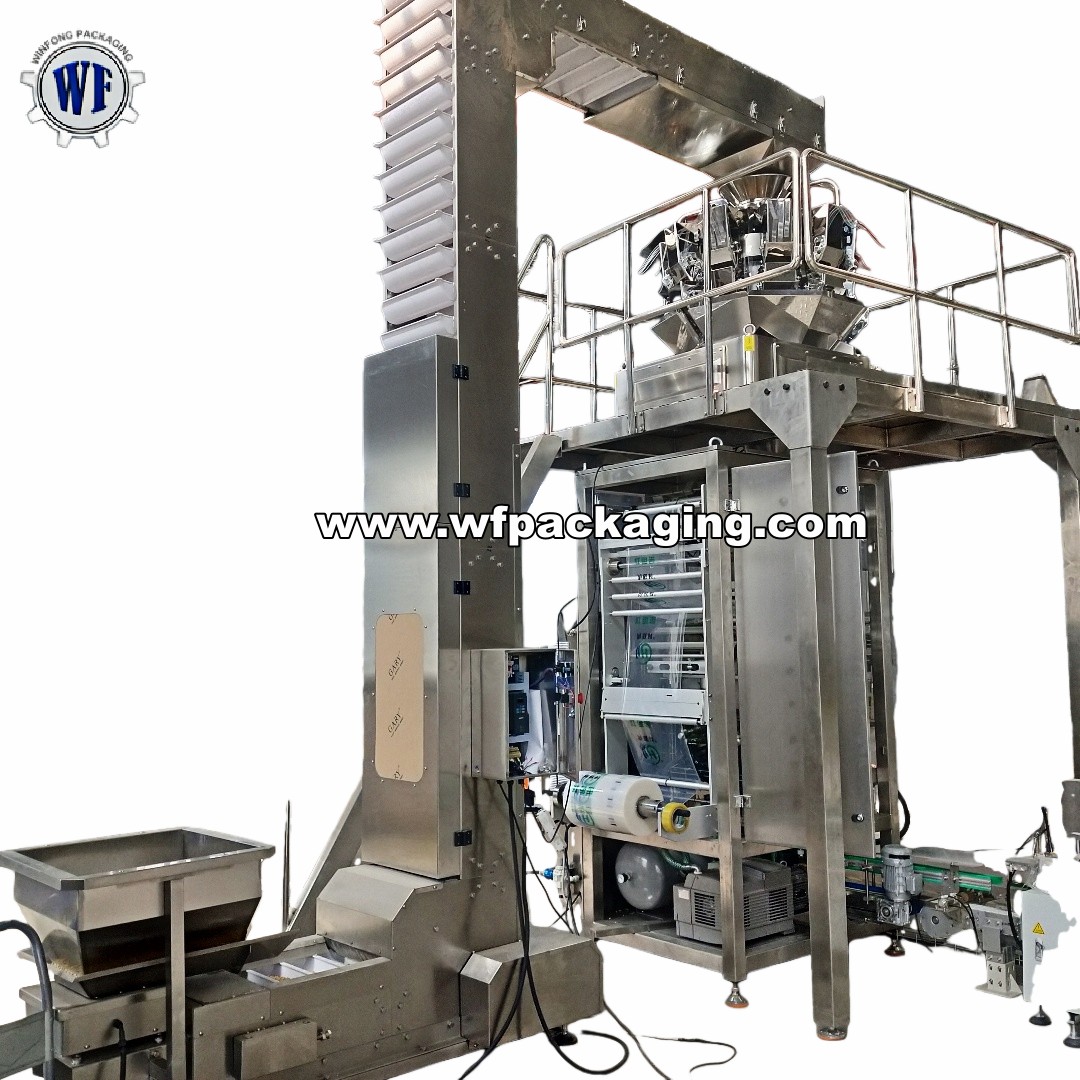 VFS Packing Machine+Multihead Weigher For Puff food,Snacks