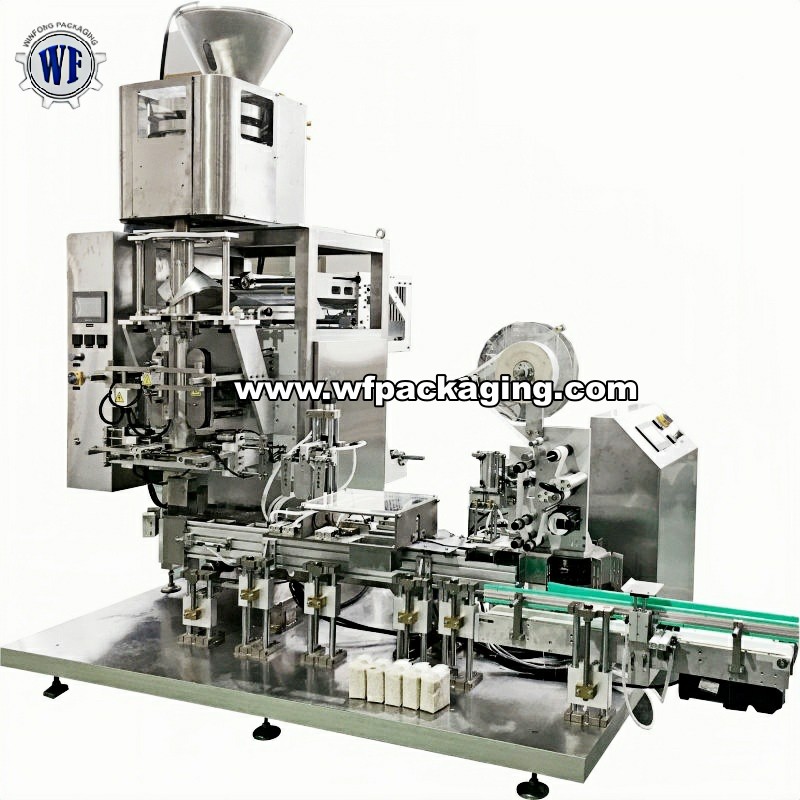 VCM1000-A6 brick bag Vacuum Packaging Machine With Label Sticking Device