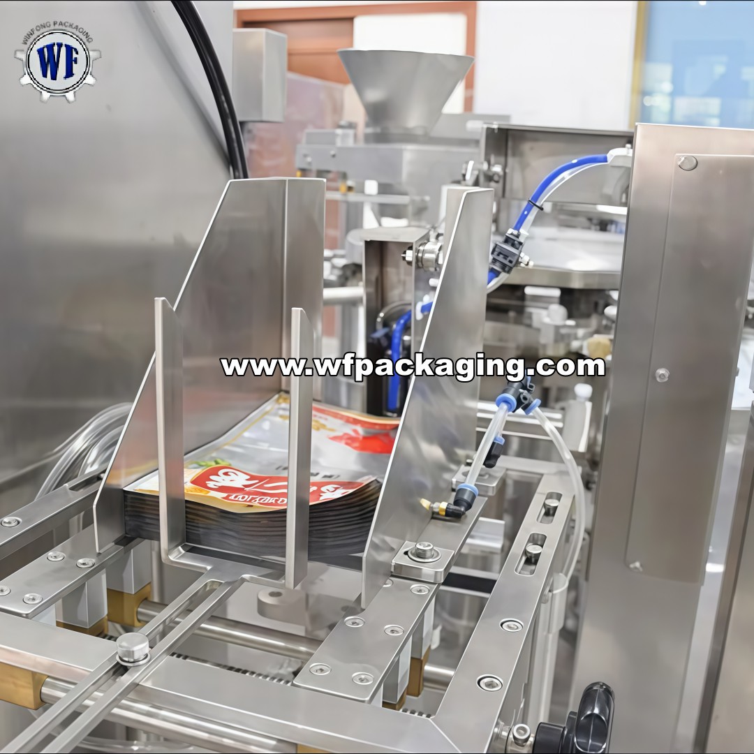 Rotary Premade Bag Packing Machine +Cup filler For salt,seeds.