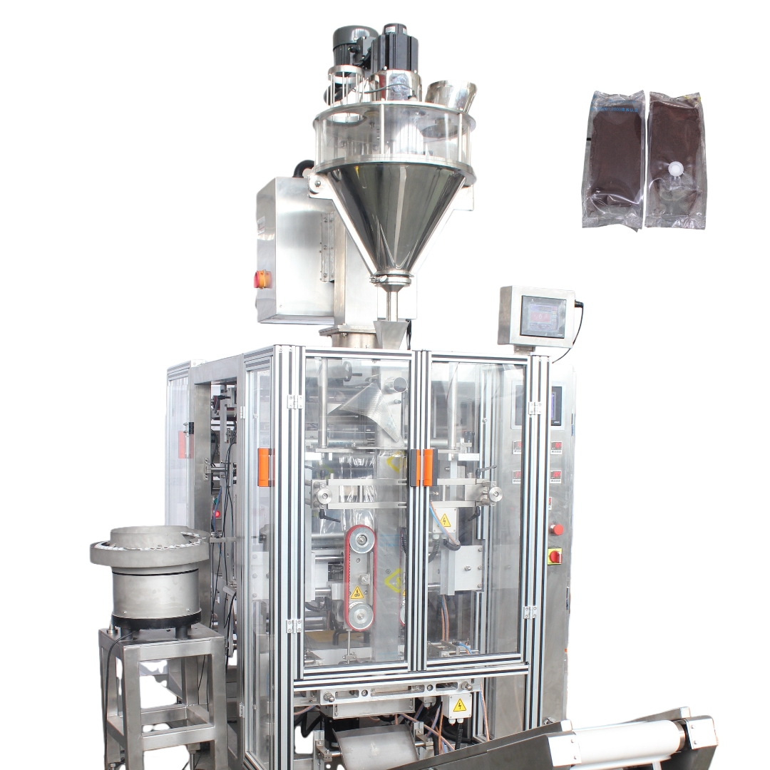 Automatic Four Side Seal Coffee Powder Packaging Machine with Valve Applicator